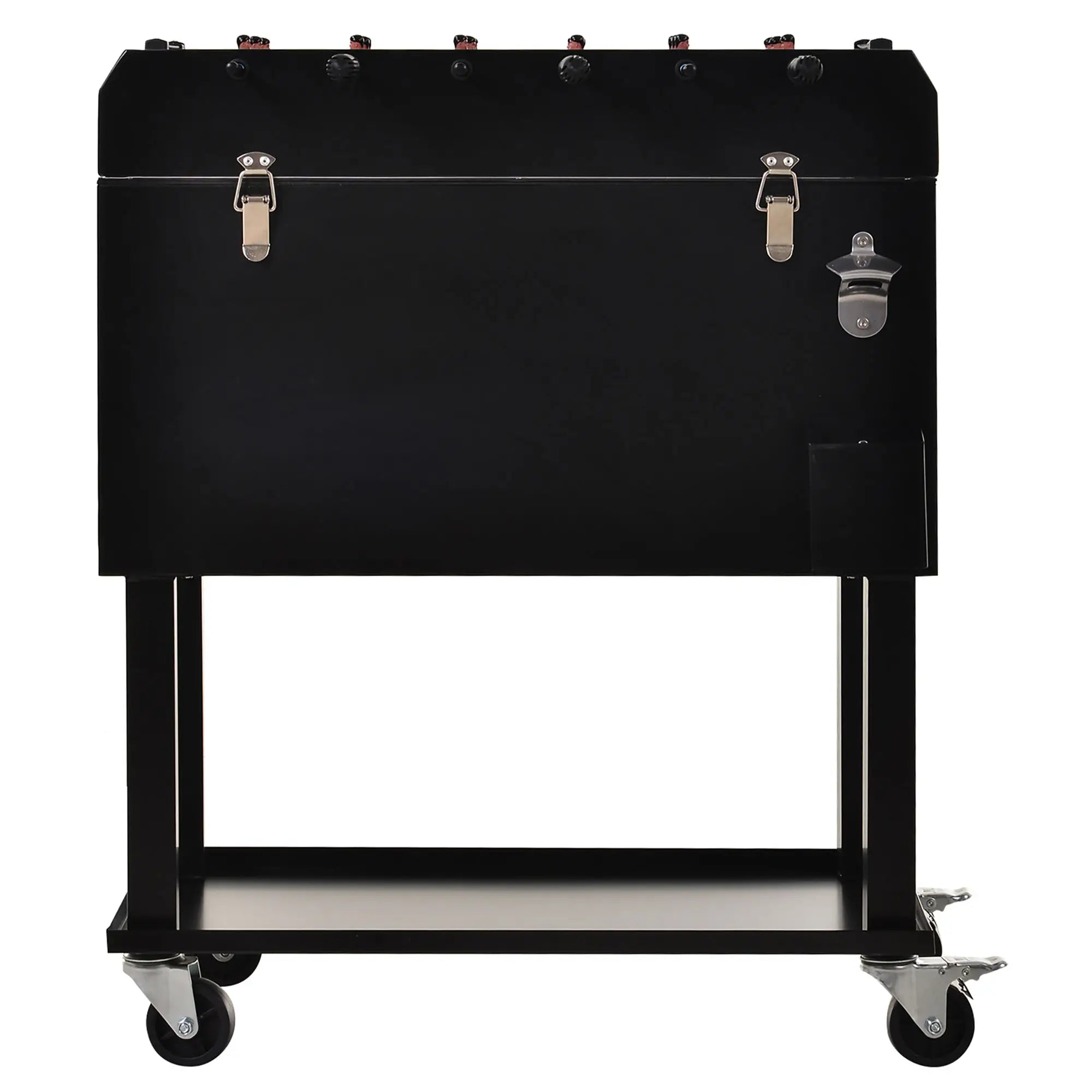 68QT Portable Cooler with Foosball Table Top, Wheels, Tray Shelf, Black Cooler Boxes at Gallery Canada