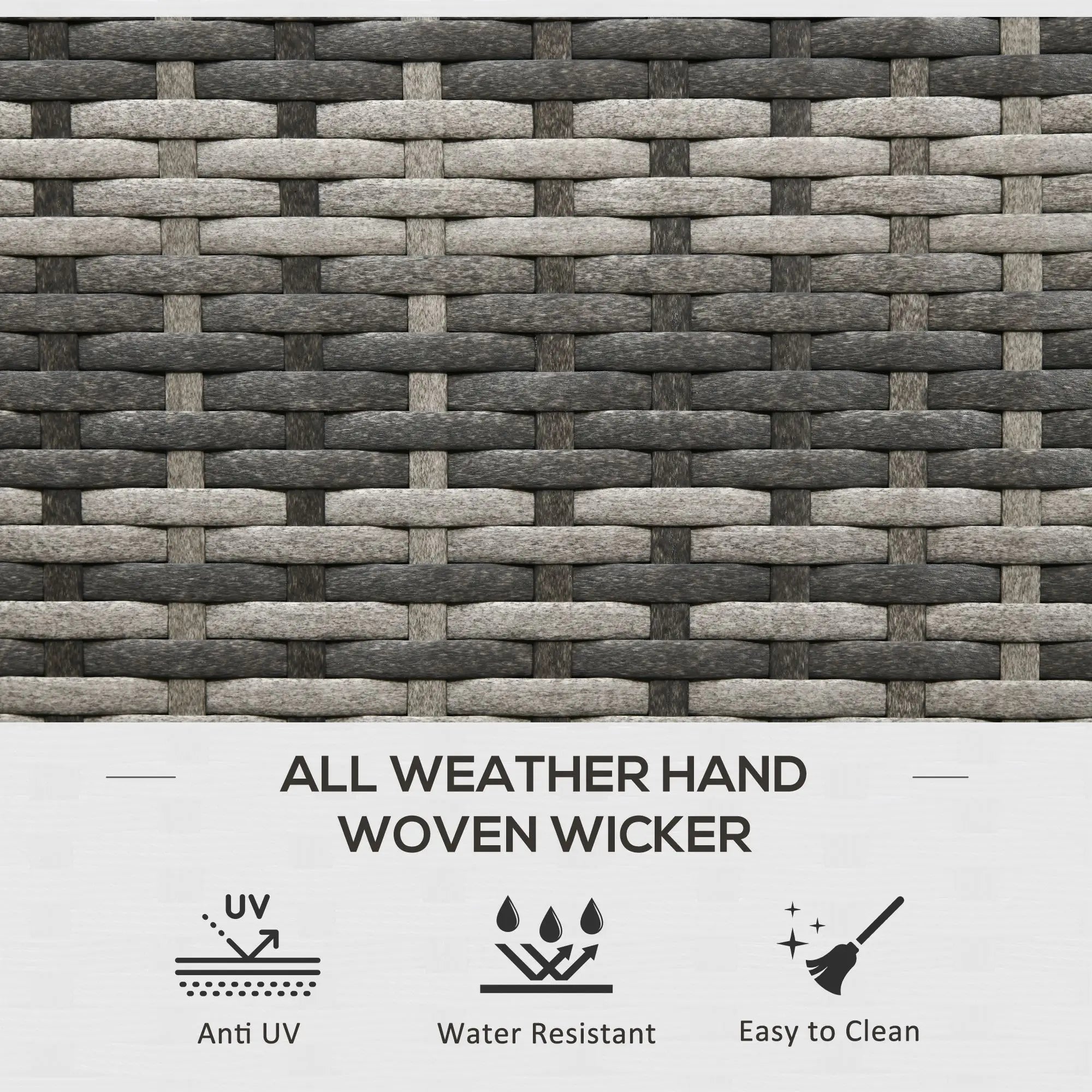 113 Gallon Outdoor Storage Box, Rattan Deck Box, Grey Patio Storage Boxes at Gallery Canada