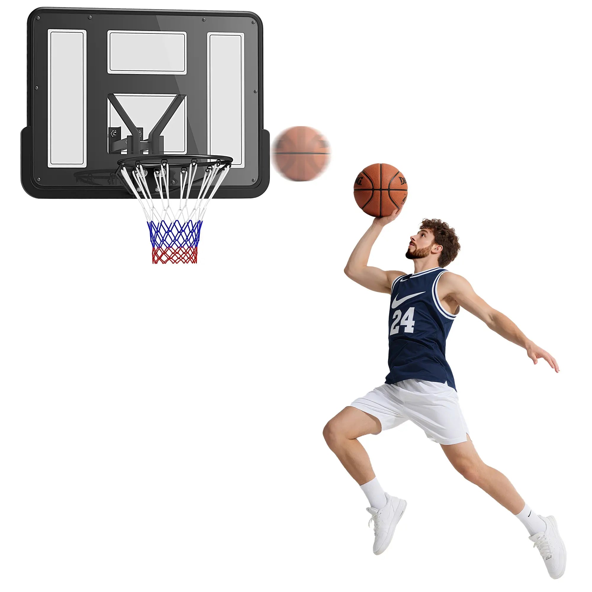 Wall Mounted Basketball Hoop, 43