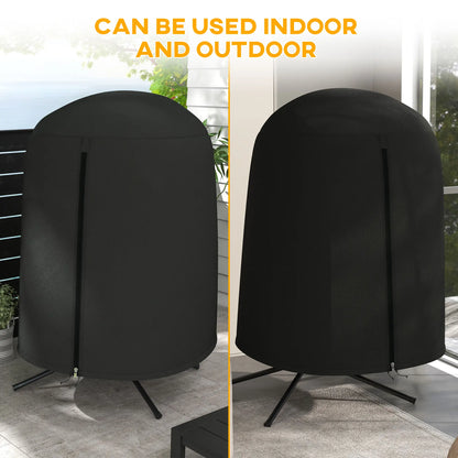 Egg Chair Cover, Waterproof Oxford Fabric, 50.4" x 74.8" H, Black Patio Furniture Covers at Gallery Canada