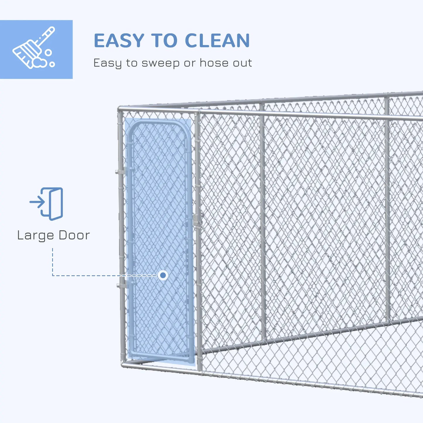 15.1' x 15.1' x 6' Dog Playpen, Galvanized Steel Frame, for Small Medium Dogs Houses, Kennels & Pens at Gallery Canada