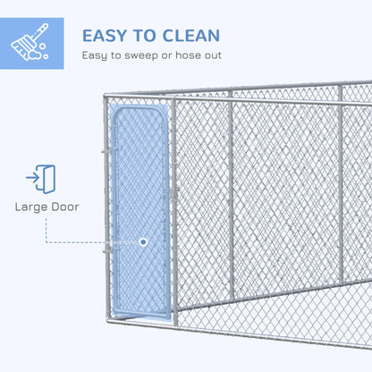 15.1' x 15.1' x 6' Dog Playpen, Galvanized Steel Frame, for Small Medium Dogs Houses, Kennels & Pens at Gallery Canada