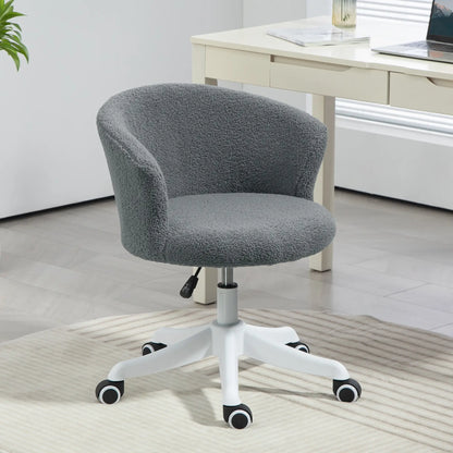 Armless Office Chair, Adjustable Height, Swivel Wheels, Mid Back, Grey Office Chairs at Gallery Canada