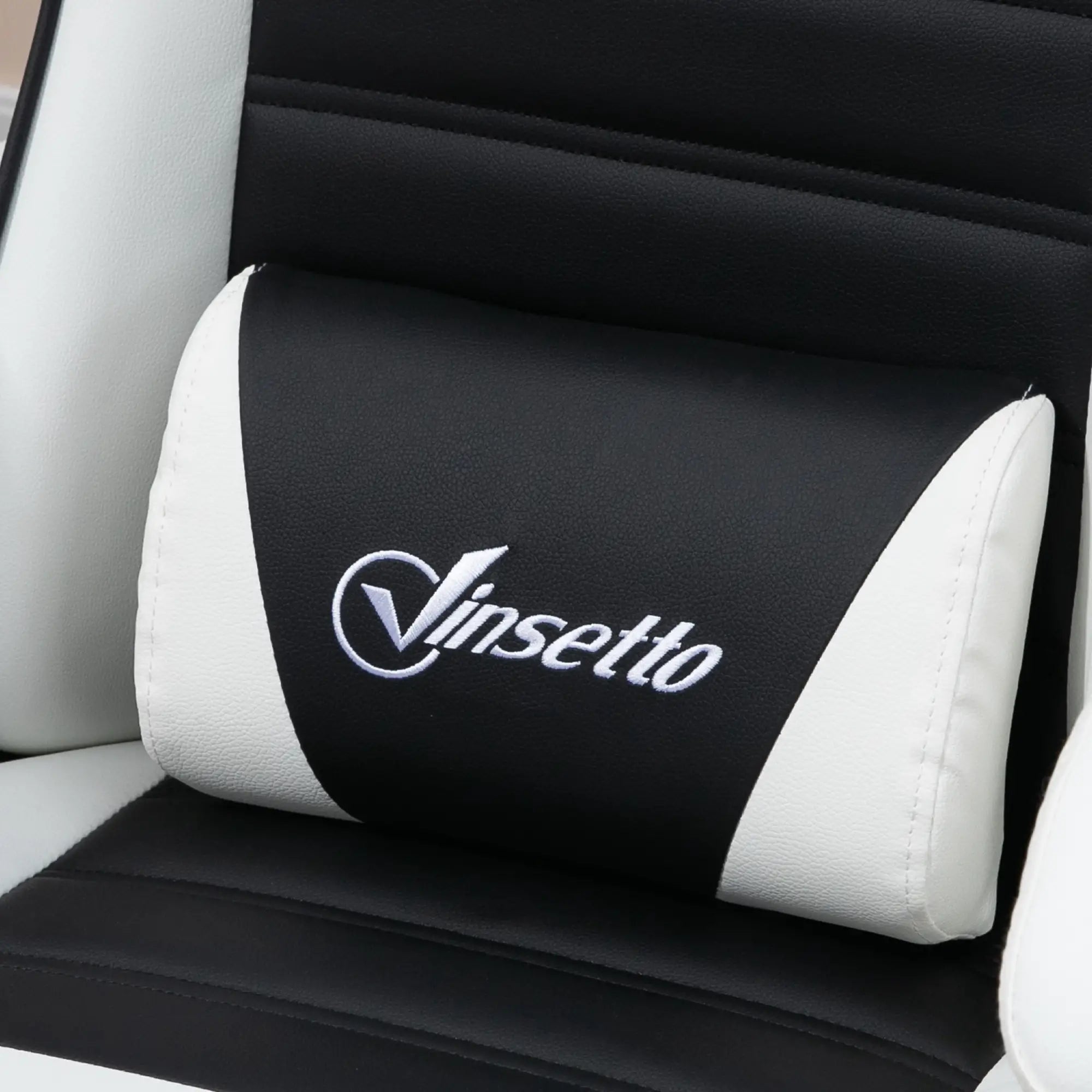 Racing Gamer Chair, PU Leather with Footrest, Headrest, Lumbar Support, Black Video Game Chairs at Gallery Canada