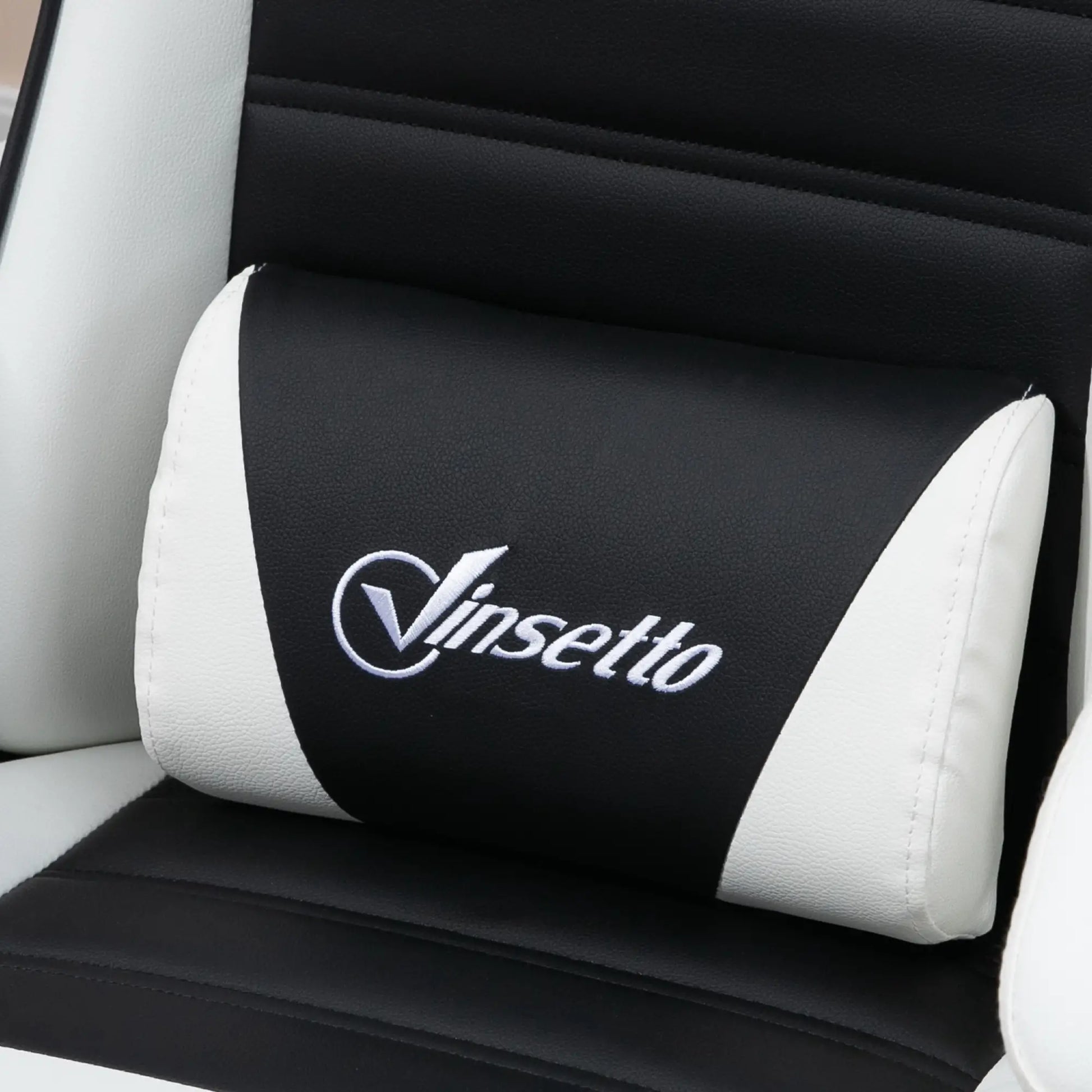 Racing Gamer Chair, PU Leather with Footrest, Headrest, Lumbar Support, Black Video Game Chairs at Gallery Canada