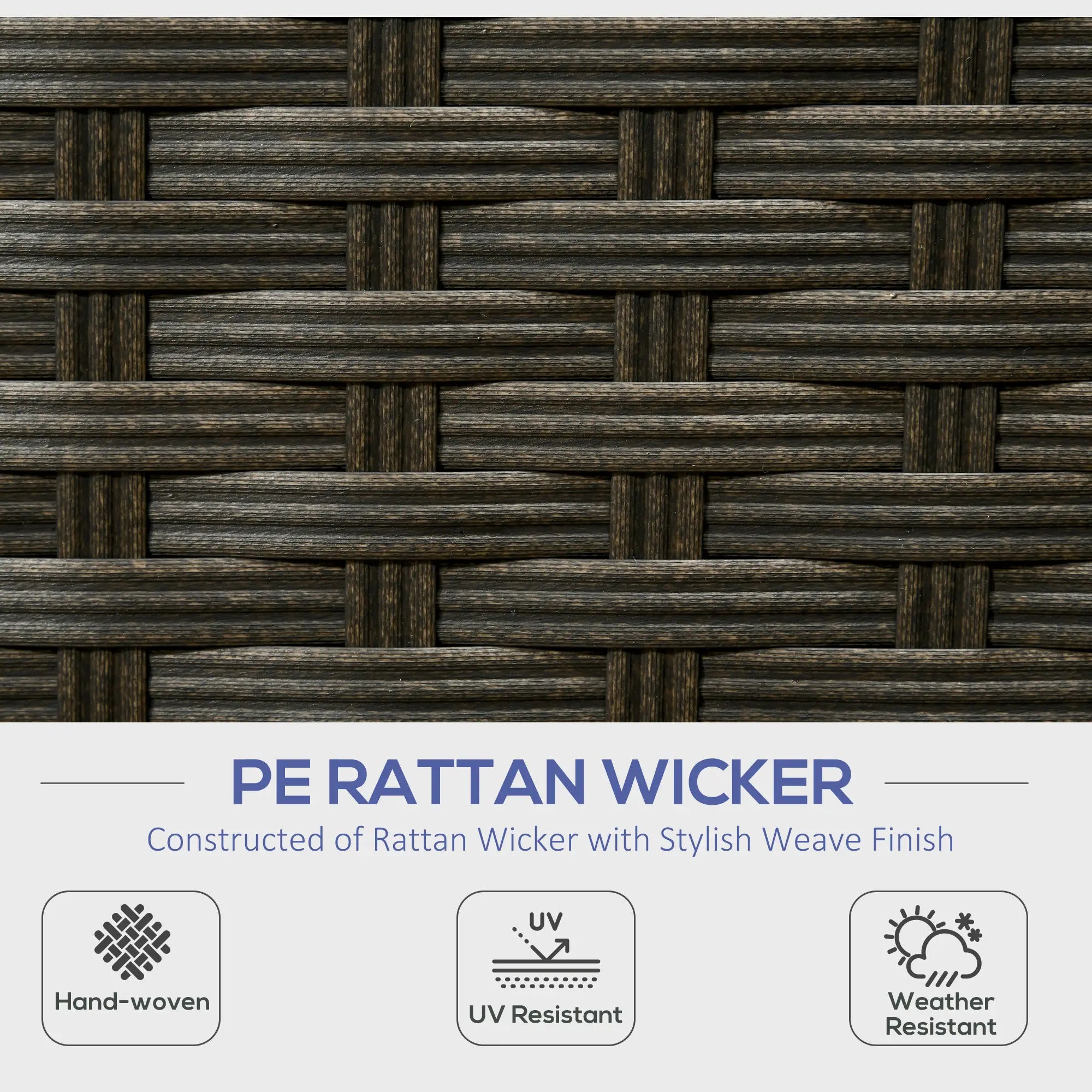 6-Piece Outdoor Rattan Patio Set, Corner Sofa, Wood-Plastic Table, Navy Blue Patio Furniture Sets at Gallery Canada