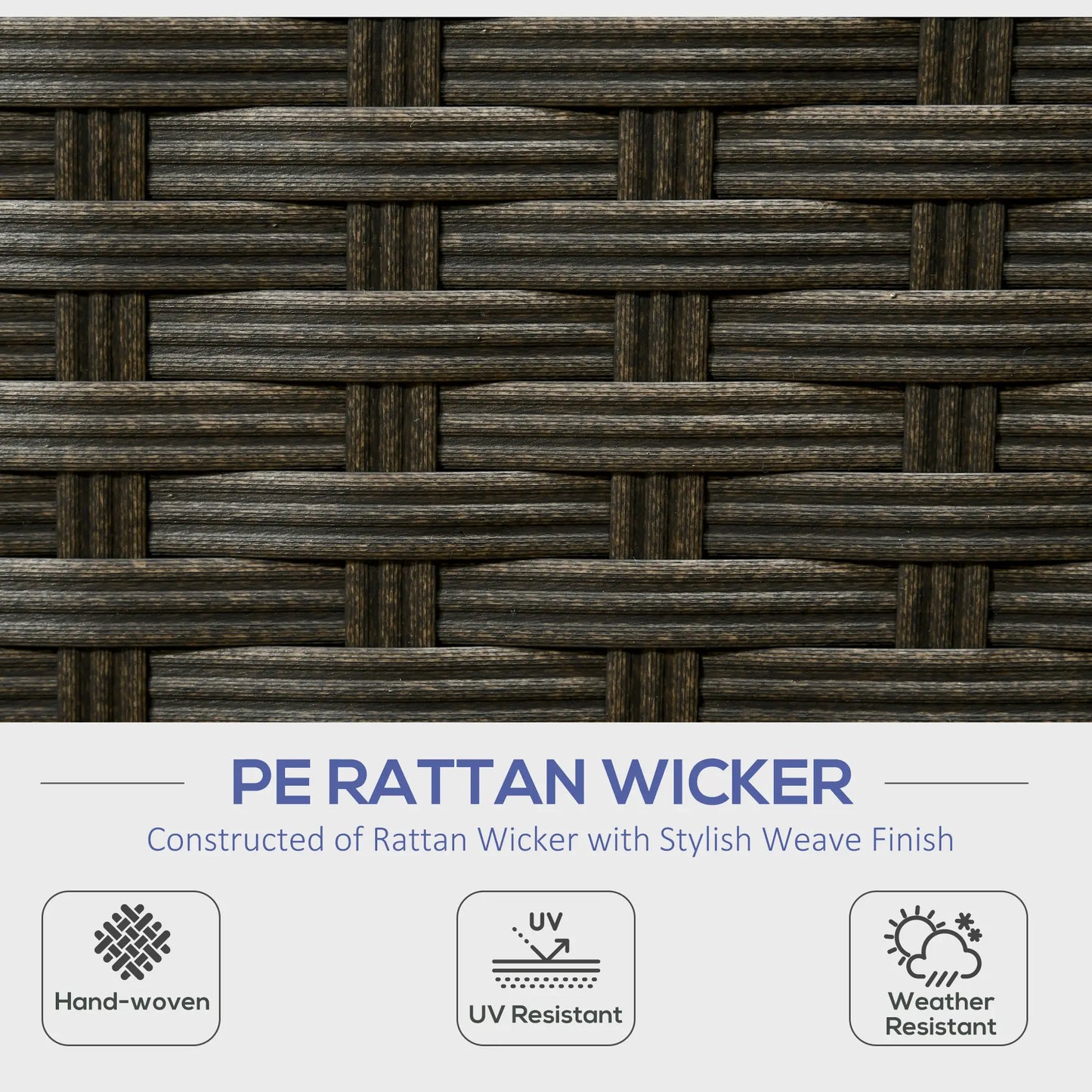 6-Piece Outdoor Rattan Patio Set, Corner Sofa, Wood-Plastic Table, Navy Blue Patio Furniture Sets at Gallery Canada