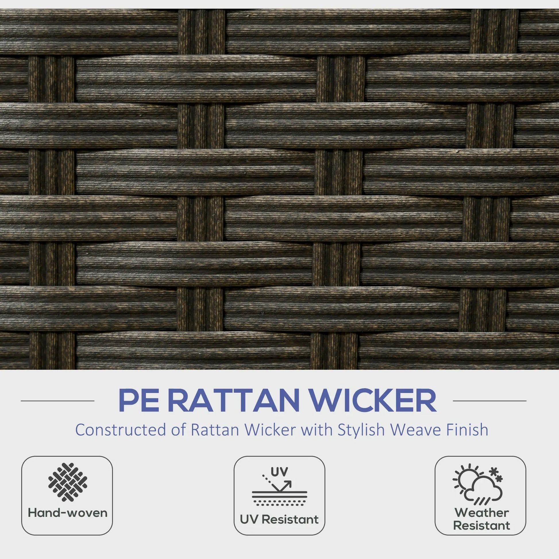 6-Piece Outdoor Rattan Patio Set, Corner Sofa, Wood-Plastic Table, Navy Blue Patio Furniture Sets at Gallery Canada