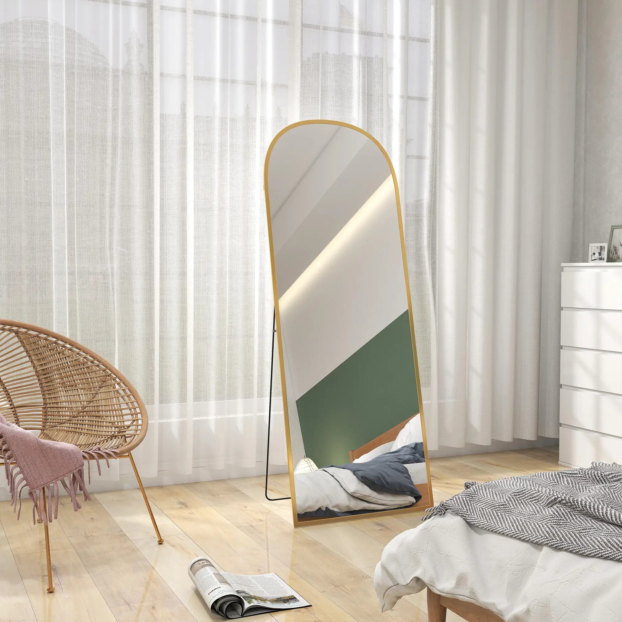 Arched Standing Mirror, 64