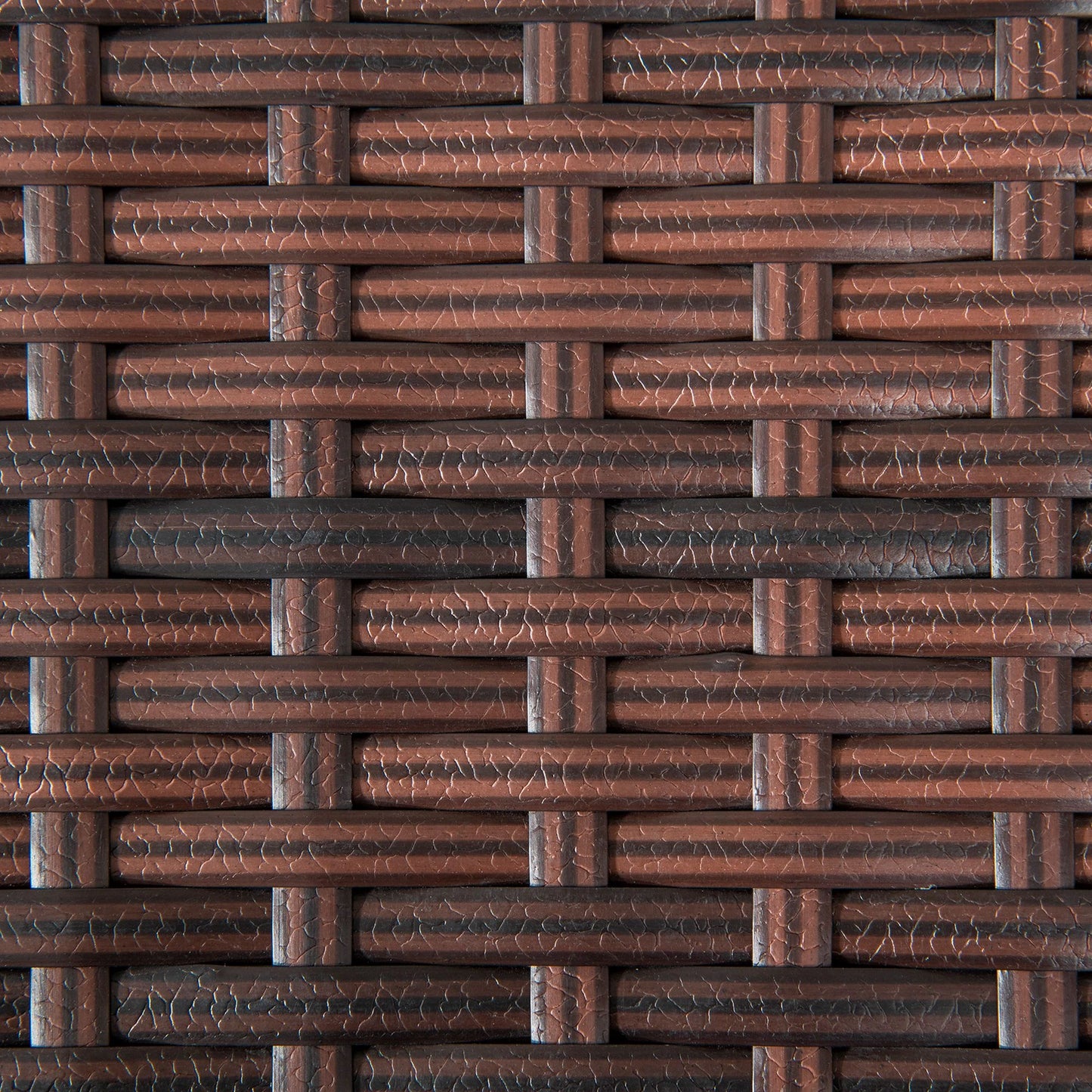 20" Patio Wicker Coffee Table, Outdoor, Mixed Brown Patio Side Tables at Gallery Canada