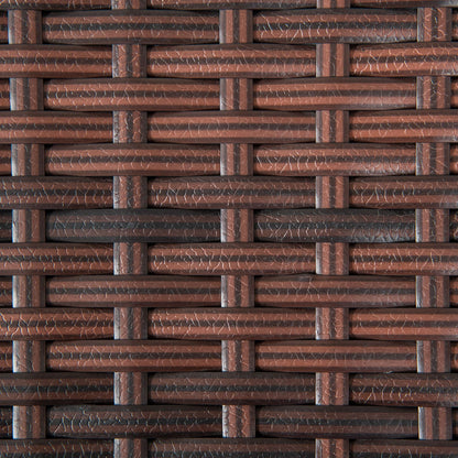 20" Patio Wicker Coffee Table, Outdoor, Mixed Brown Patio Side Tables at Gallery Canada