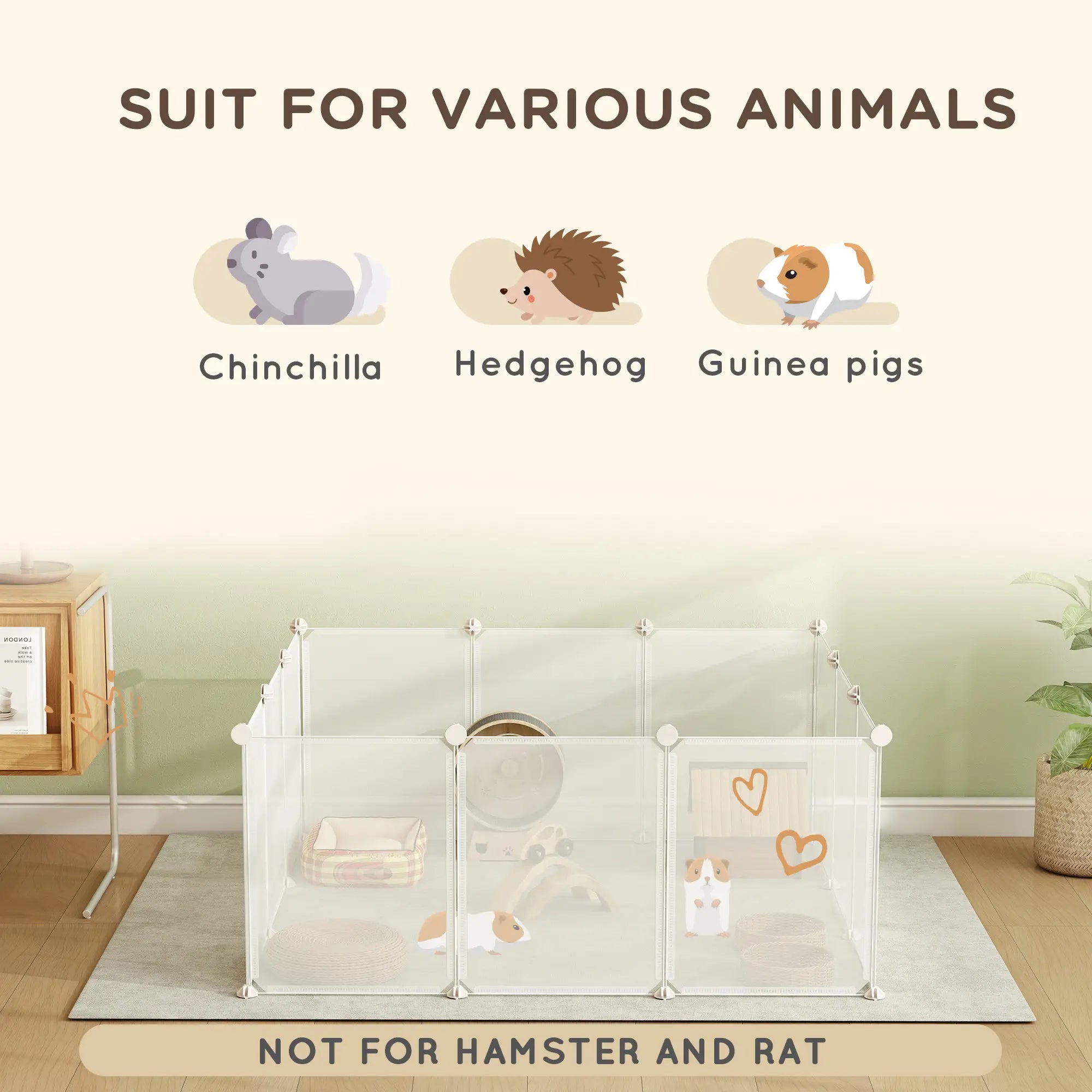 Small Animal Cage, 12 Panels, 18