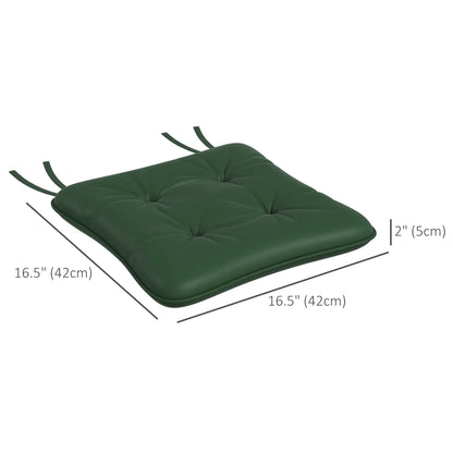 6-Piece Outdoor Patio Chair Cushion Set, Button Tufted, Dark Green Patio Chair Cushions at Gallery Canada