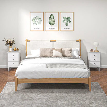Two 3-Drawer Modern Bedside Tables, White Bedside Tables at Gallery Canada