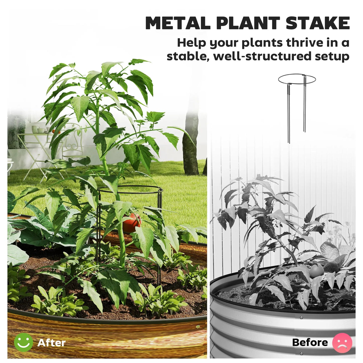 Large Outdoor Planter Box, 7' x 3' x 1', Galvanized Raised Garden Bed, Brown