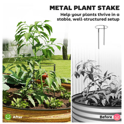 Large Outdoor Planter Box, 7' x 3' x 1', Galvanized Raised Garden Bed, Brown