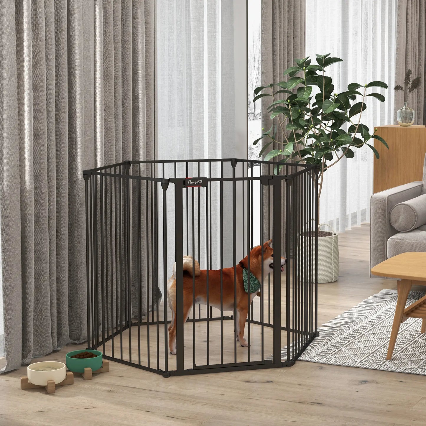 Adjustable Dog Playpen, Puppy Fence Indoor, 6-Panel, 35''H Houses, Kennels & Pens at Gallery Canada