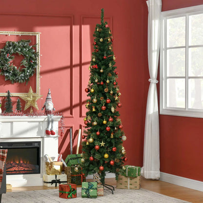 7.5ft Pencil Christmas Tree, Artificial, Pine Needles, Realistic Branches, Green Pencil Christmas Trees at Gallery Canada