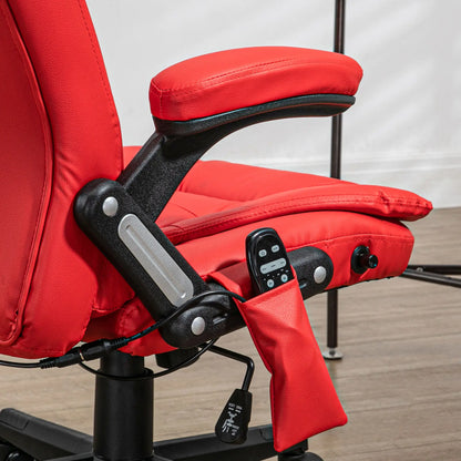 Adjustable Heated Ergonomic Massage Office Chair, High Back Faux Leather Massage Chairs at Gallery Canada