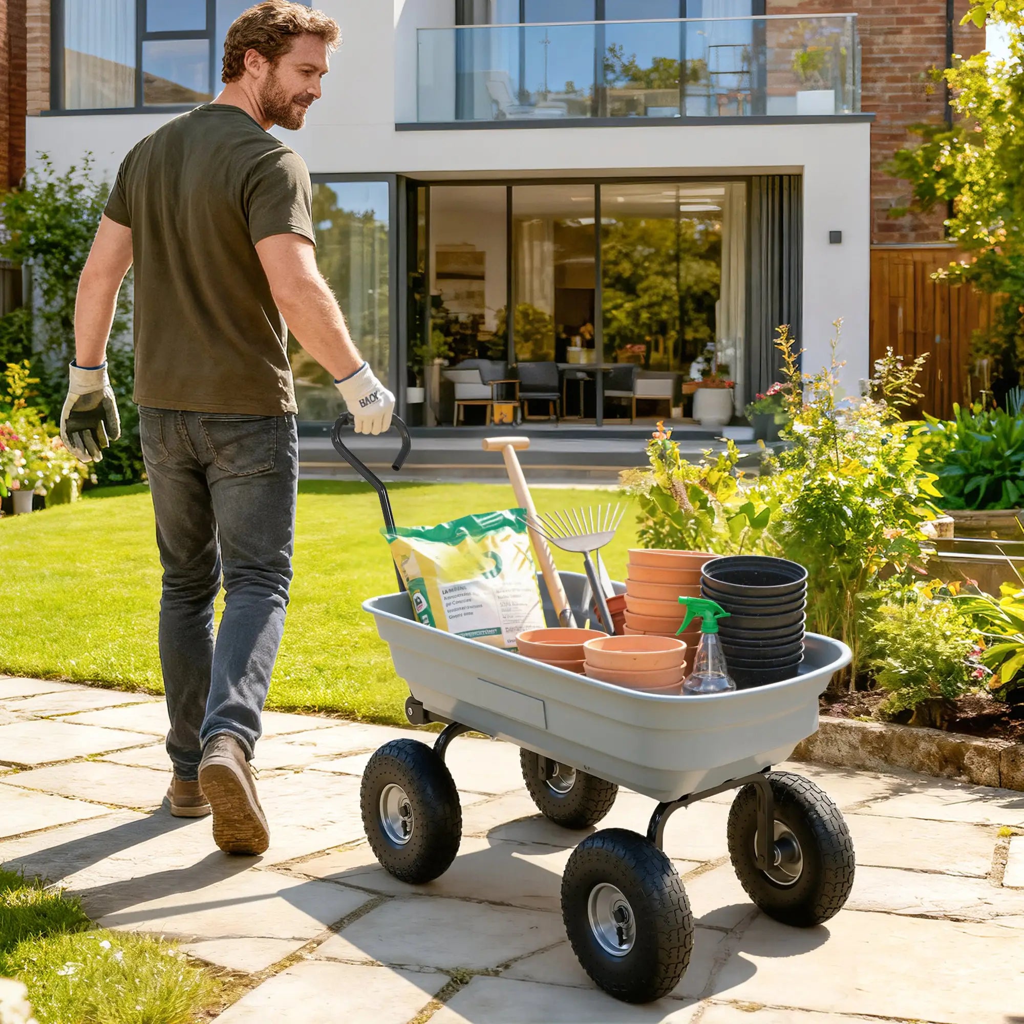 Steel Garden Cart, 10