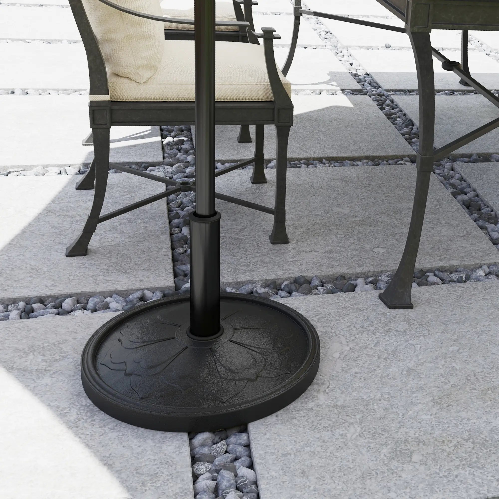 26 lbs Resin Round Patio Umbrella Base, Outdoor Stand For Lawn, Poolside Umbrella Bases at Gallery Canada