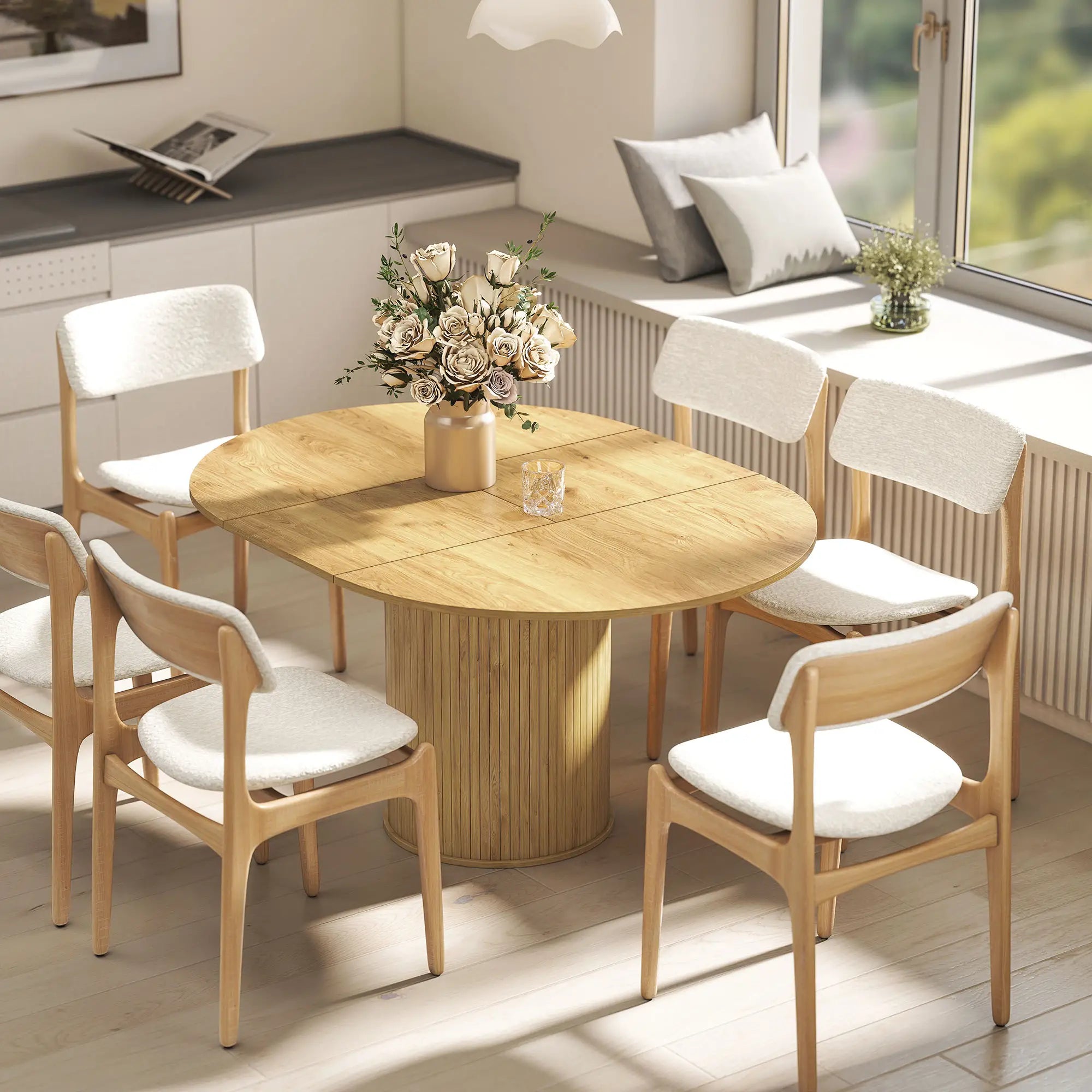 Extendable Kitchen Table, 43.5