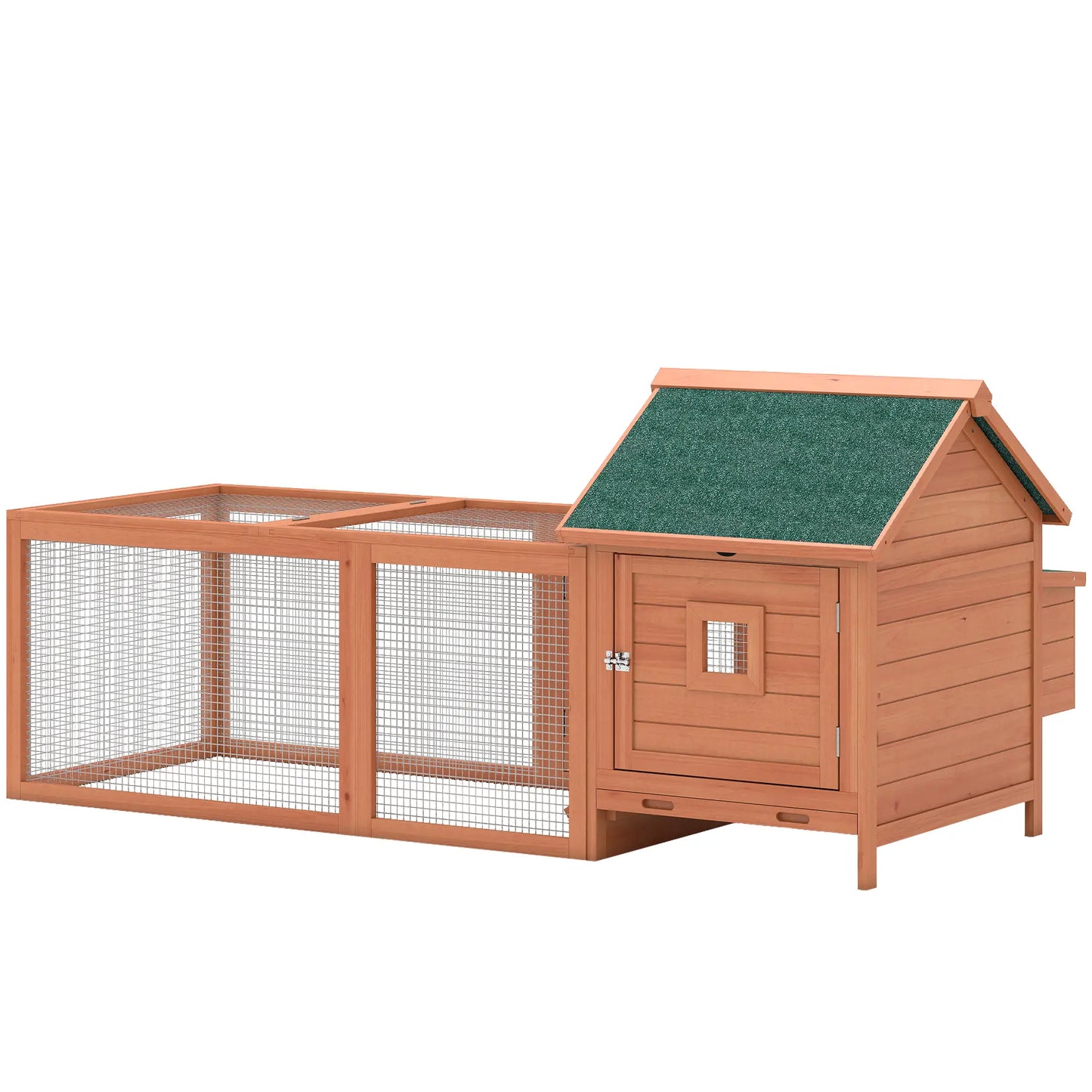 72" Wooden Chicken Coop For 2 Chickens, Poultry Cage With Run Chicken Coops Orange at Gallery Canada