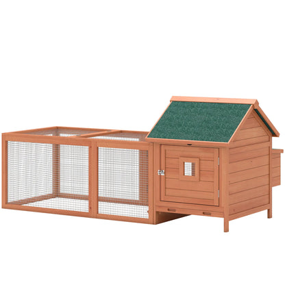 72" Wooden Chicken Coop For 2 Chickens, Poultry Cage With Run Chicken Coops Orange at Gallery Canada