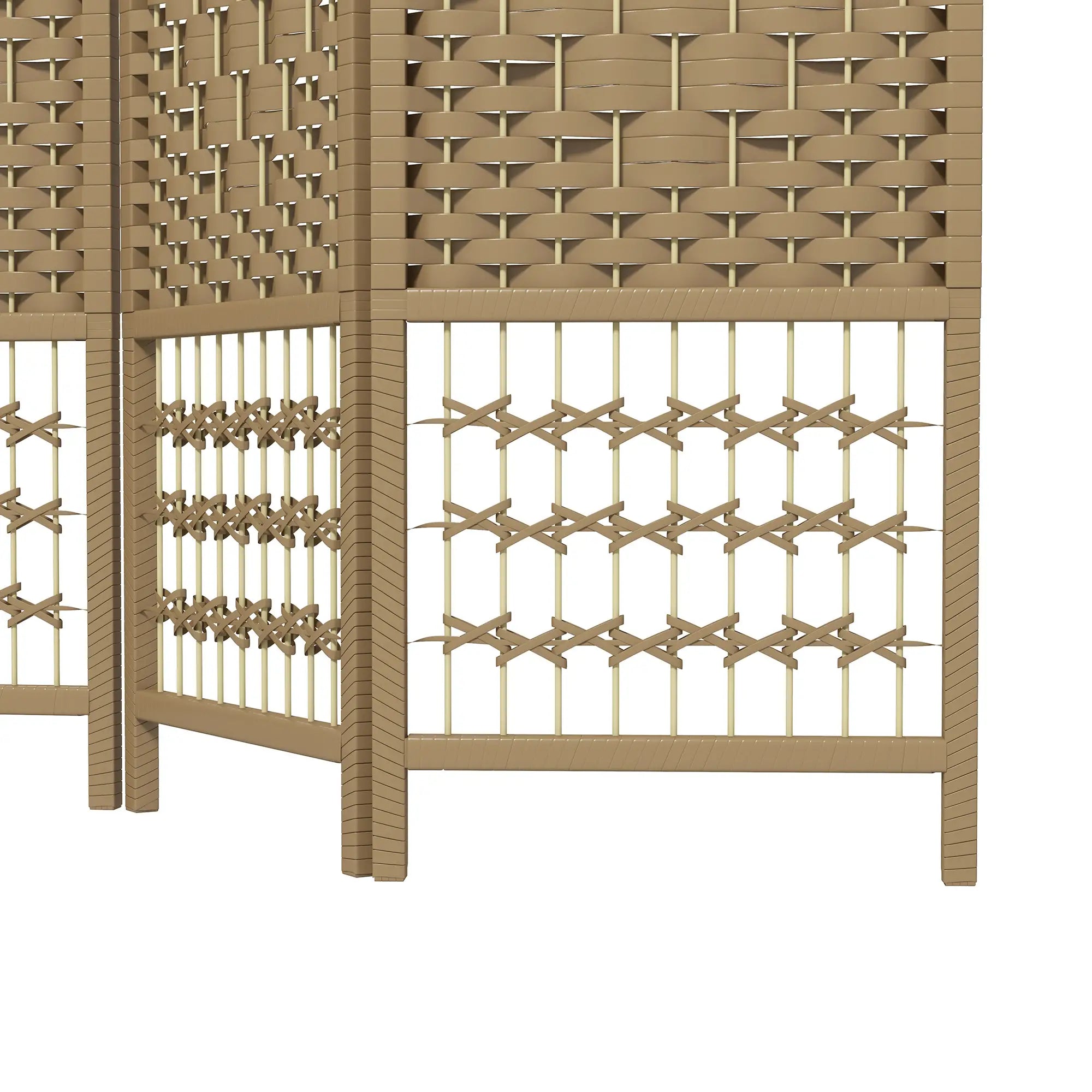 3 Panel Folding Room Divider, Portable Privacy Screen, Natural Room Dividers at Gallery Canada