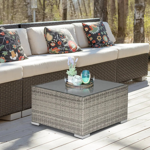 Rattan Garden Coffee Table, 25.6