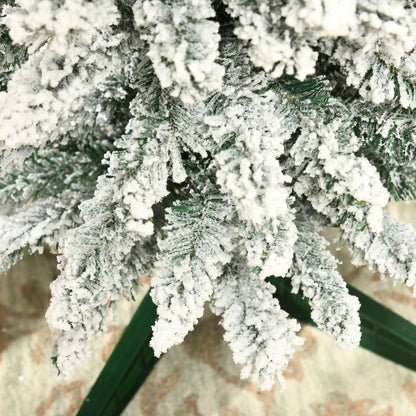 6ft Pencil Artificial Christmas Tree, Snow Flocked Branches, Green Artificial Christmas Trees at Gallery Canada