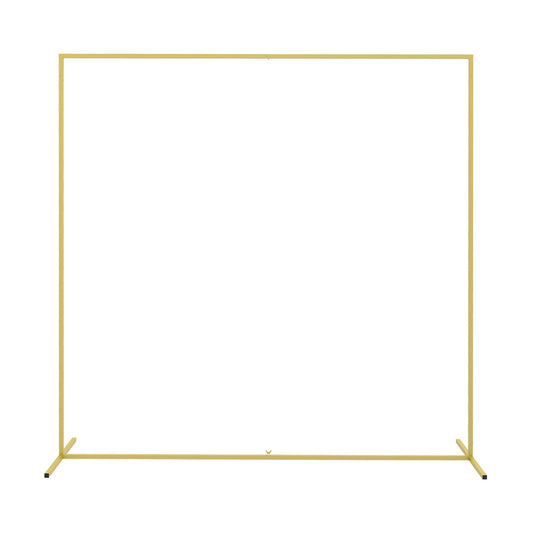 6.6 x 6.6FT Backdrop Stand, Square Metal Wedding Arch, Gold Garden Arches Gold at Gallery Canada