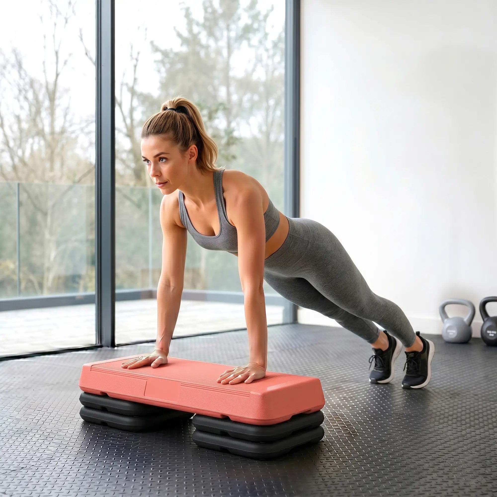 Adjustable Aerobic Stepper, 3-Level 4