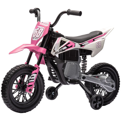 12V Kids Dirt Bike, Electric Motorcycle, Pink Electric Motorcycles Pink at Gallery Canada