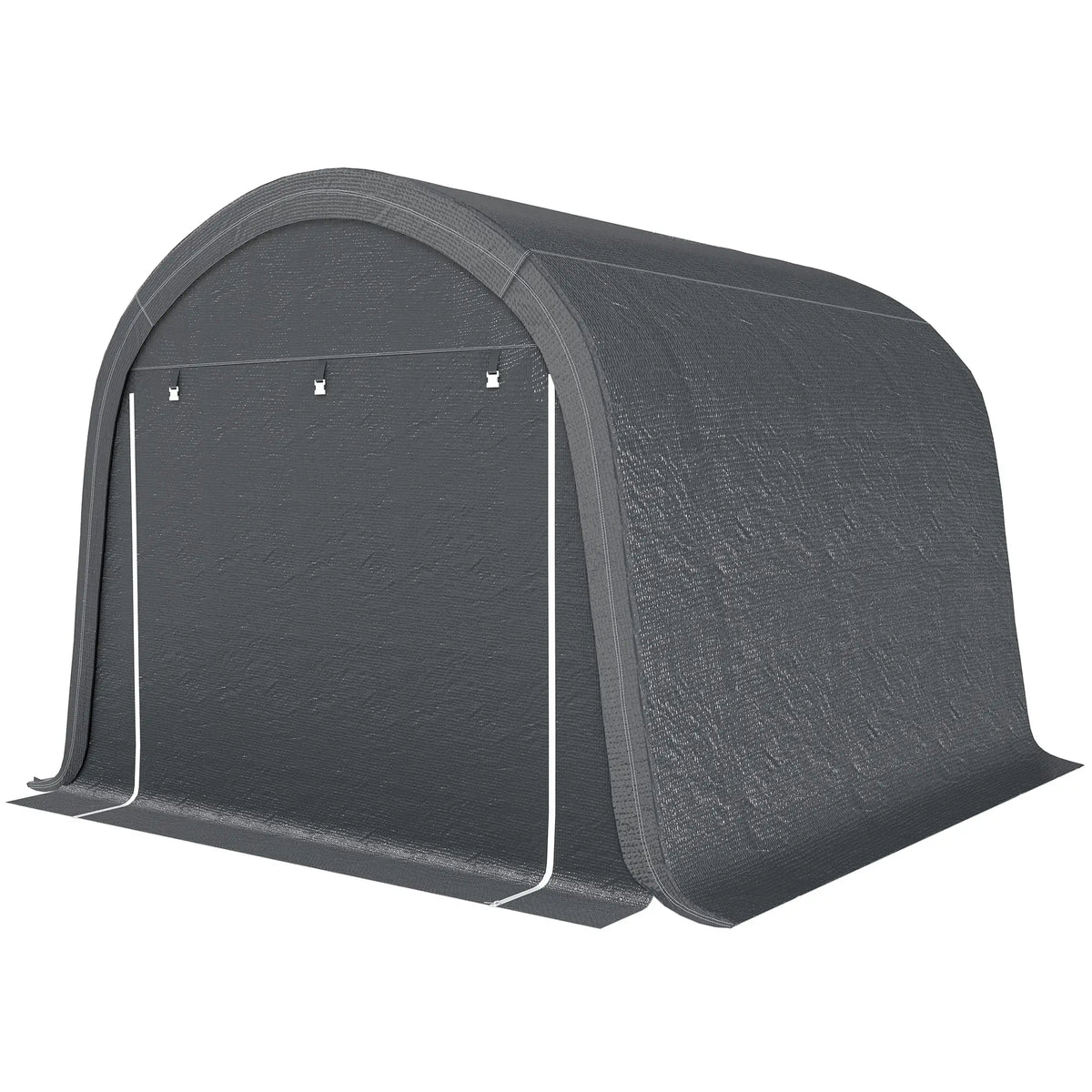 10' x 10' Outdoor Storage Tent, Heavy Duty Waterproof Shed for Bike, Motorcycle, Garden Tools Sheds Grey at Gallery Canada