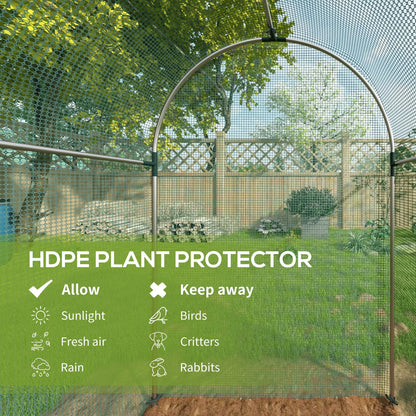 Galvanized Steel Crop Cage, Plant Protection Tent, 4' x 8', Green Walk In Greenhouses at Gallery Canada