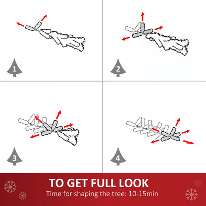 4FT Artificial Christmas Tree Holiday Xmas Holiday Pencil Tree Decoration with Automatic Open for Home Party, Pink Artificial Christmas Trees at Gallery Canada