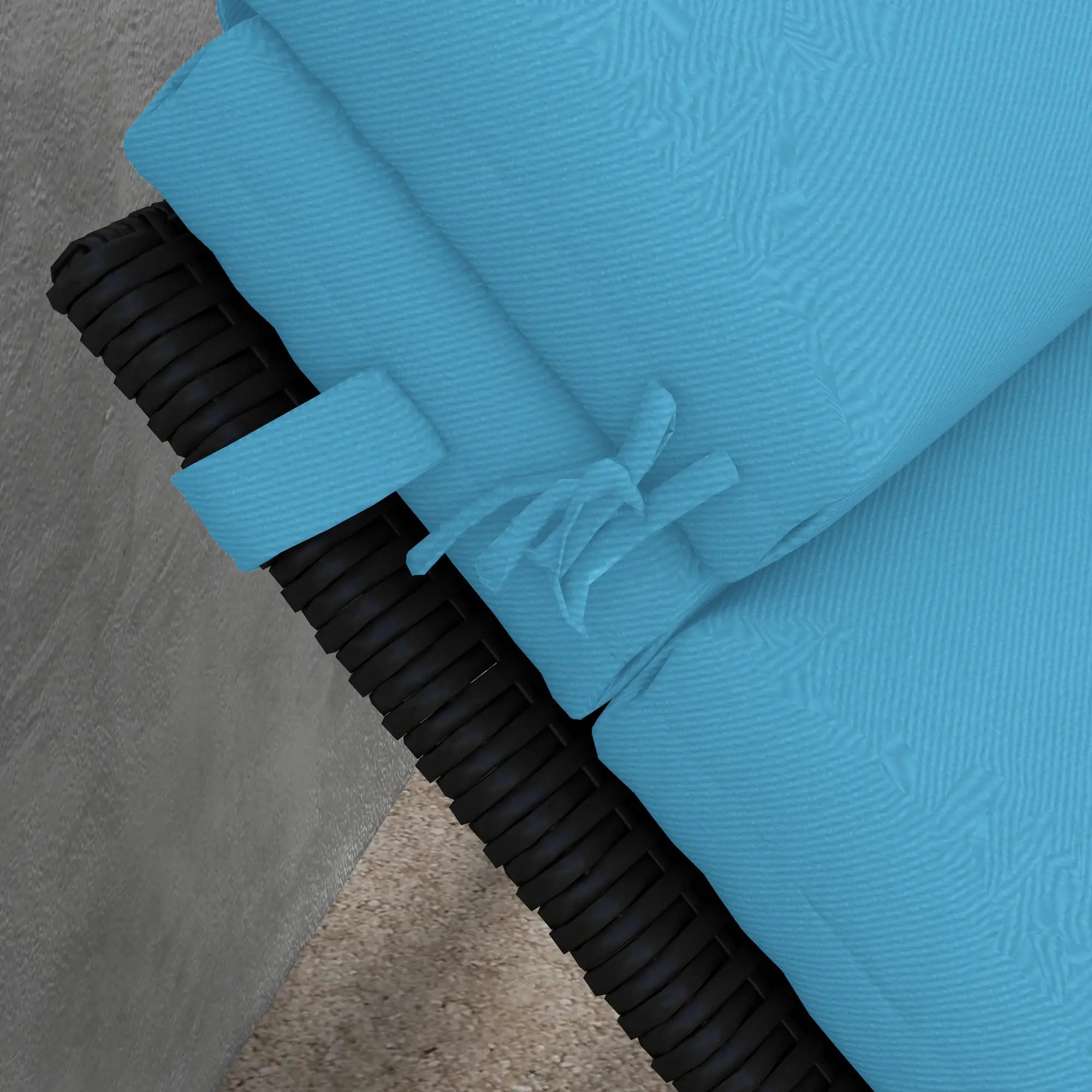 Patio Chaise Lounge Cushion, Sun Lounger Pad with Headrest, Turquoise Patio Chair Cushions at Gallery Canada