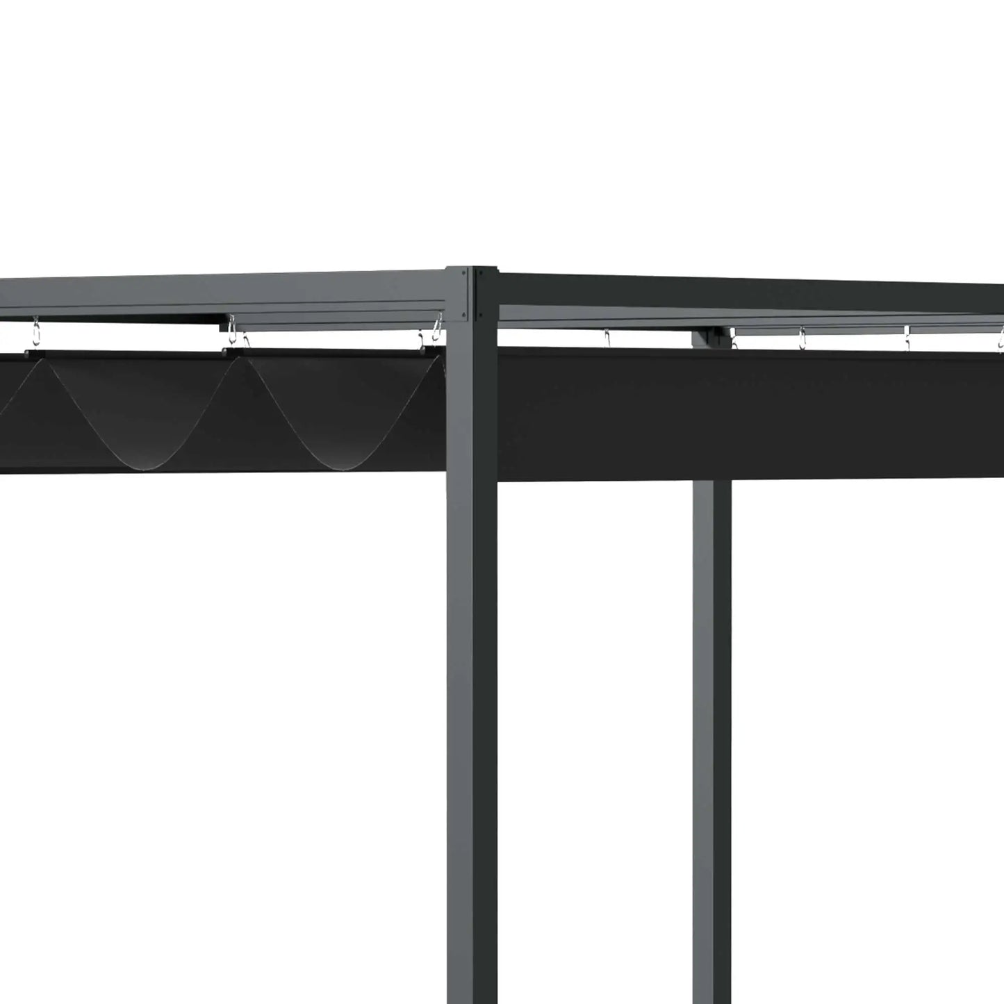Pergola Shade 10x7, Modern Outdoor Shelter, Black Pergolas at Gallery Canada