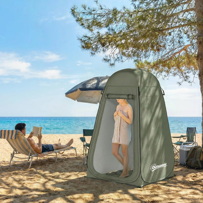 Pop Up Shower Tent, Portable Privacy Room, With Carrying Bag, Green Camping Tents at Gallery Canada