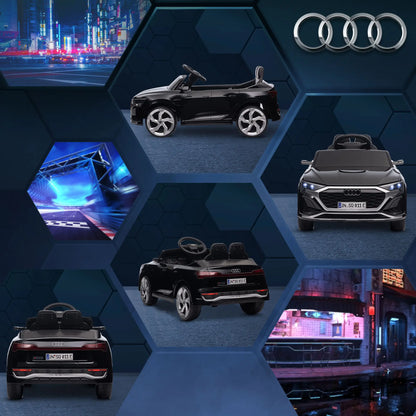 12V Kids Electric Car, Audi Q8 E-Tron Sportback, Remote Control, Black Electric Toy Cars at Gallery Canada