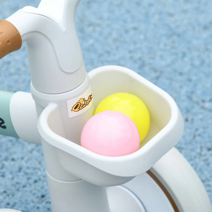 Toddler Balance Bike, Adjustable Seat, Removable Basket, 4 Silent Wheels, Green Riding & Rocking Toys at Gallery Canada