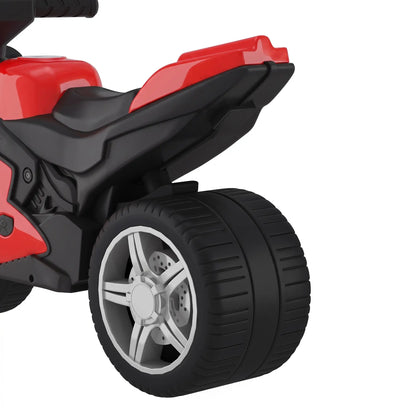 Vélo d'équilibre avec musique, pneus larges, rouge