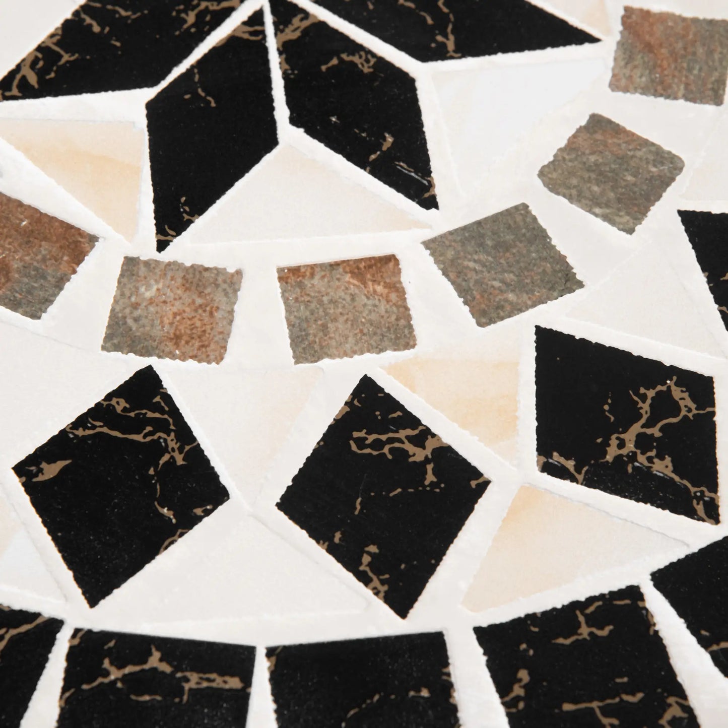 Round Mosaic Patio Table, Metal Frame, Outdoor Garden Furniture, Black Patio Side Tables at Gallery Canada