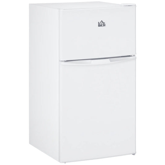 3.2 Cu Ft Compact Refrigerator, Mini Fridge with Freezer, Adjustable Shelves, White Small Kitchen Appliances White at Gallery Canada