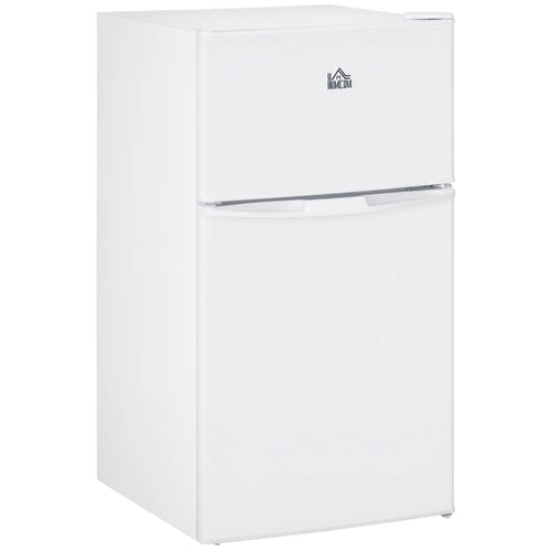3.2 Cu Ft Compact Refrigerator, Mini Fridge with Freezer, Adjustable Shelves, White