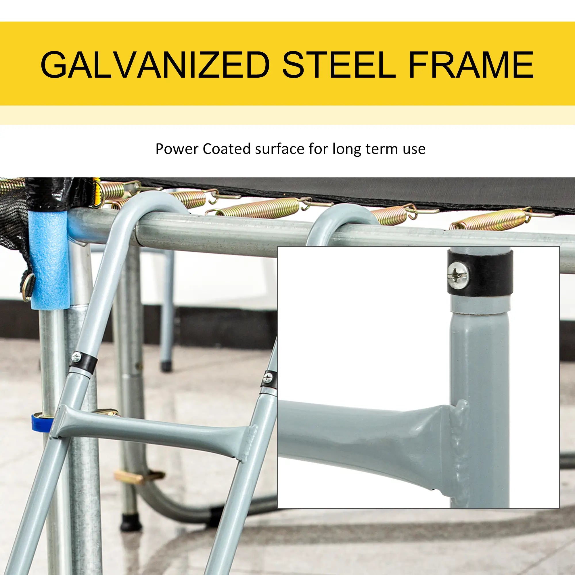 Steel Trampoline Ladder, 3-Step, Fits 12ft & 14ft, 330 lbs Trampolines at Gallery Canada