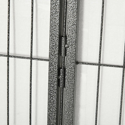 24 Panel 31.5" Heavy Duty Dog Playpen, Small Medium Dogs, Grey Houses, Kennels & Pens at Gallery Canada