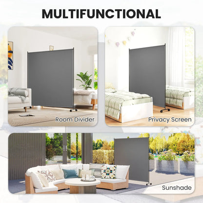 Outdoor Room Divider, Rolling Privacy Screen, 6ft Tall Side Awnings at Gallery Canada