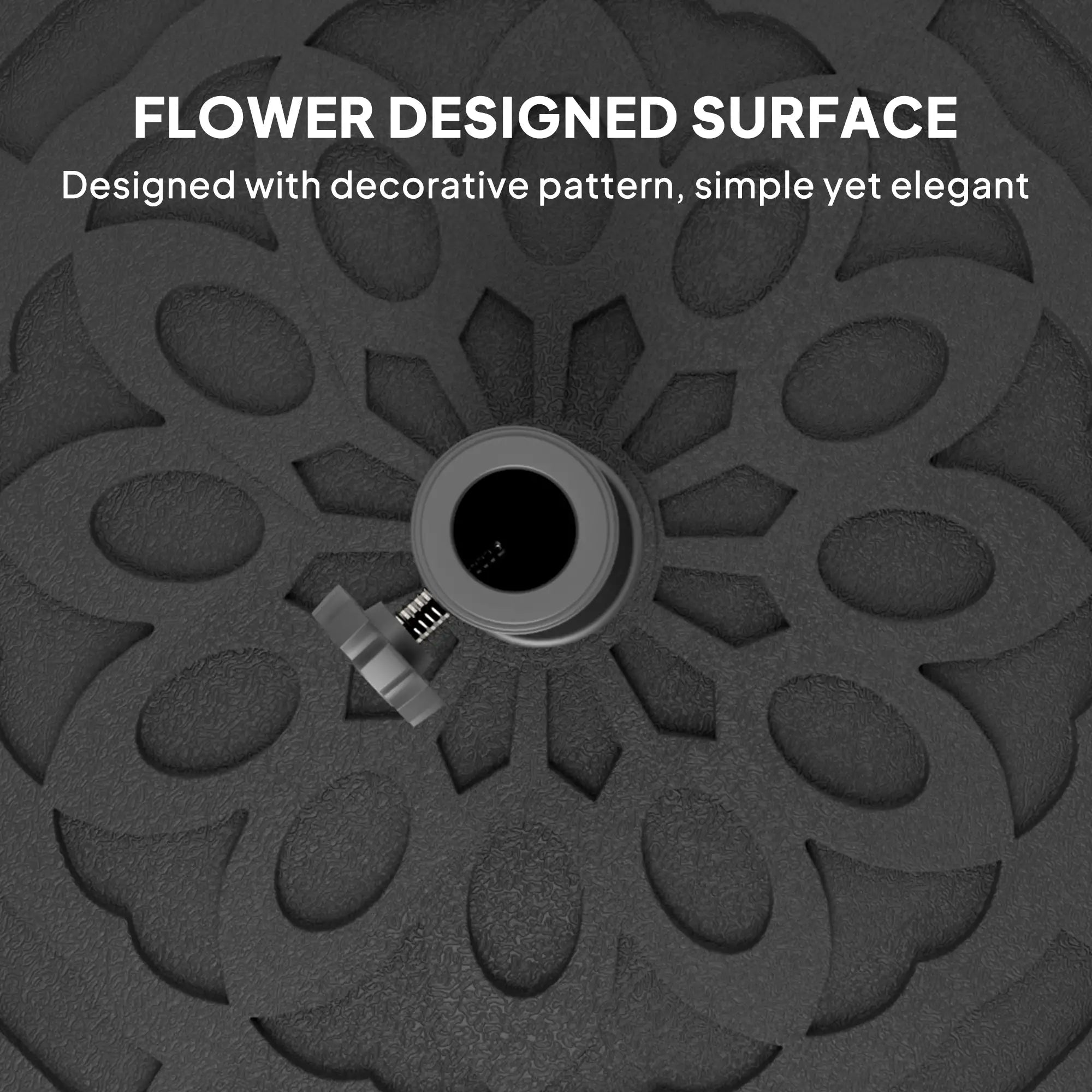 46lbs Resin Round Patio Umbrella Base With Wheels, Black Umbrella Bases at Gallery Canada